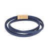 Βραχιόλι Senza Men's Steel Blue Leather Strap - SSD3368GBL
