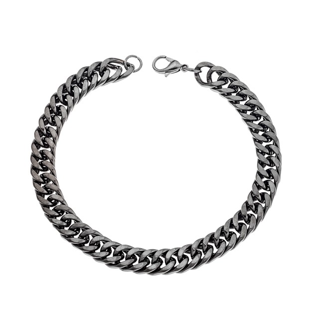 Βραχιόλι Senza Stainless Steel Gun Metal - SSD3624GMBR