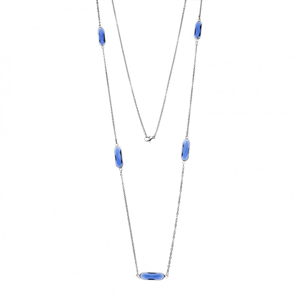 Κολιέ Γυναικείο SΕΝΖΑ Silver Steel - SSD3843-12