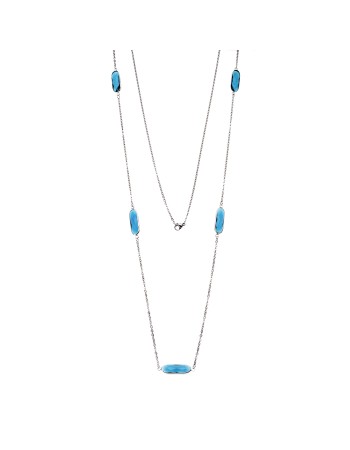 Κολιέ Γυναικείο SΕΝΖΑ Silver Steel - SSD3843-13