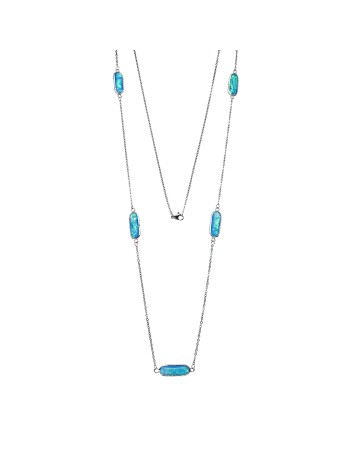 Κολιέ Γυναικείο SΕΝΖΑ Silver Steel - SSD3843-16