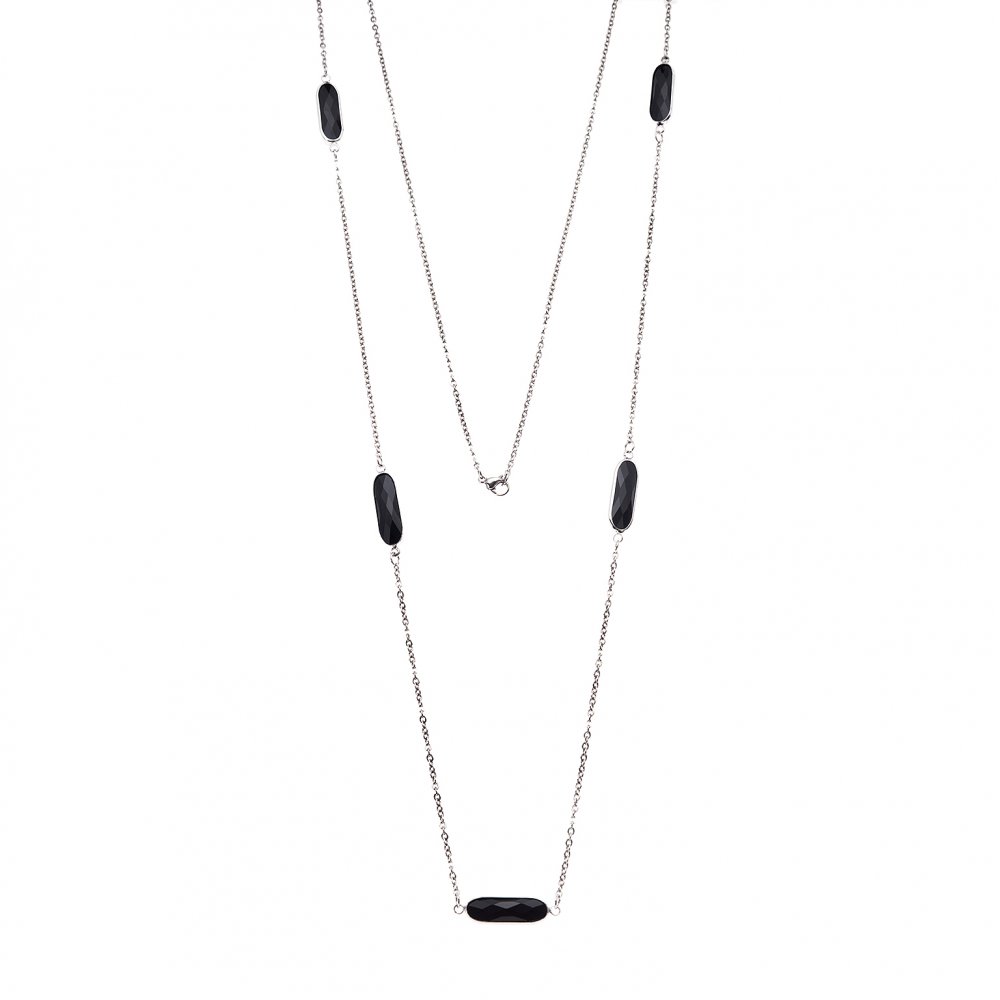 Κολιέ Γυναικείο SΕΝΖΑ Silver Steel - SSD3843-2SR