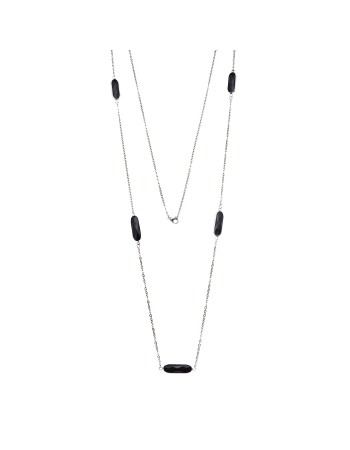 Κολιέ Γυναικείο SΕΝΖΑ Silver Steel - SSD3843-2SR