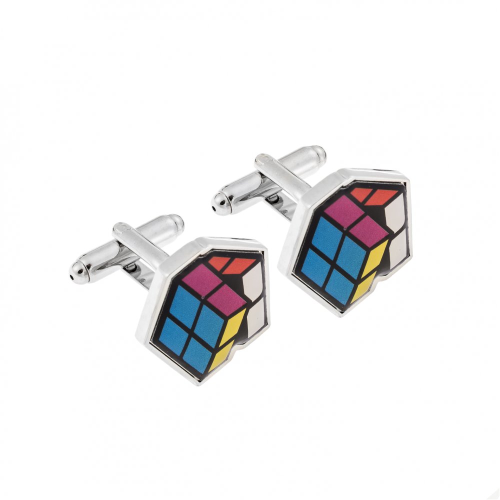 Μανικετόκουμπα SENZA Silver Brass Multi - SSD4002