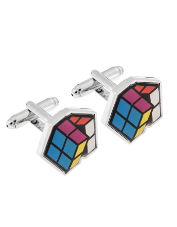 Μανικετόκουμπα SENZA Silver Brass Multi - SSD4002