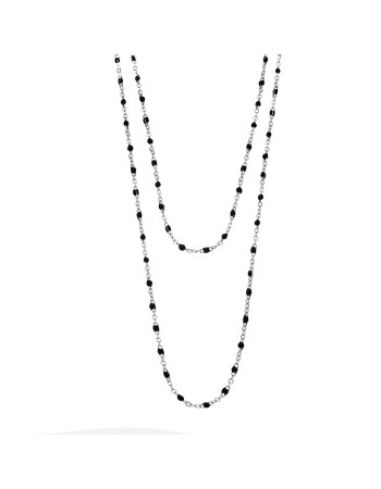 Κολιέ Ροζάριο Διπλό Senza Steel - SSD4068