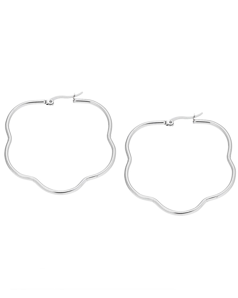 Σκουλαρίκια Senza Steel 4,5 cm - SSD4077SR