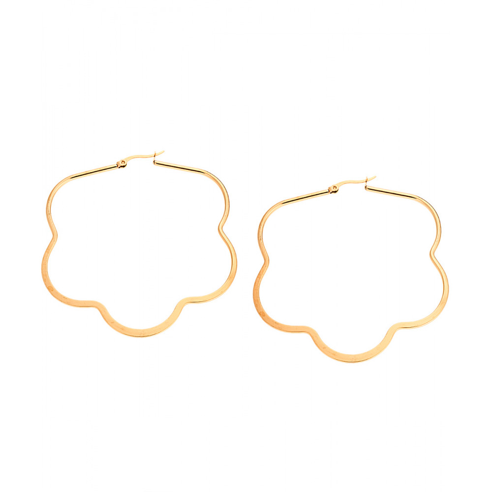 Σκουλαρίκια Senza Steel 6 cm Gold Plated - SSD4078GD