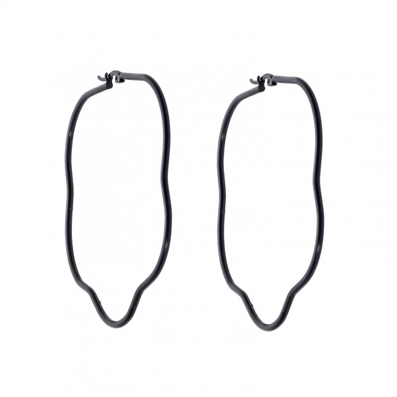 Σκουλαρίκια Senza Steel 6,5 cm Black Plated - SSD4079BK Σκουλαρίκια Senza Steel 6,5 cm Black Plated - SSD4079BK