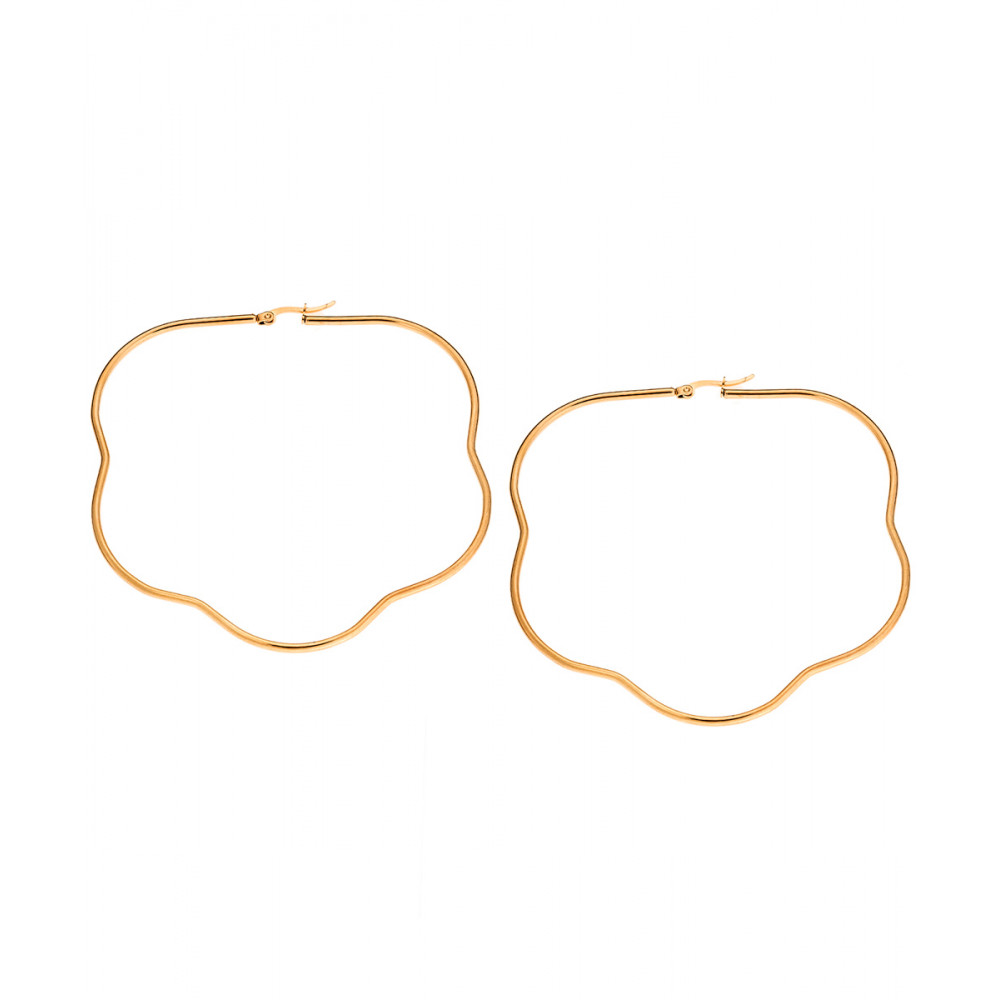 Σκουλαρίκια Senza Steel 7,5 cm Gold Plated - SSD4080GD