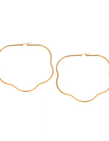 Σκουλαρίκια Senza Steel 7,5 cm Gold Plated - SSD4080GD