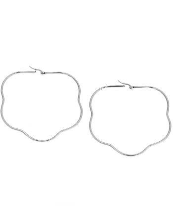 Σκουλαρίκια Senza Steel 7,5 cm - SSD4080SR