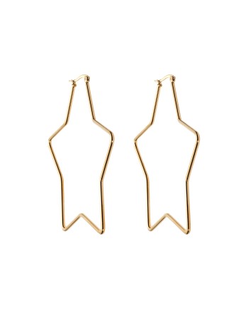 Σκουλαρίκια Senza Steel 8 cm Gold Plated - SSD4084GD