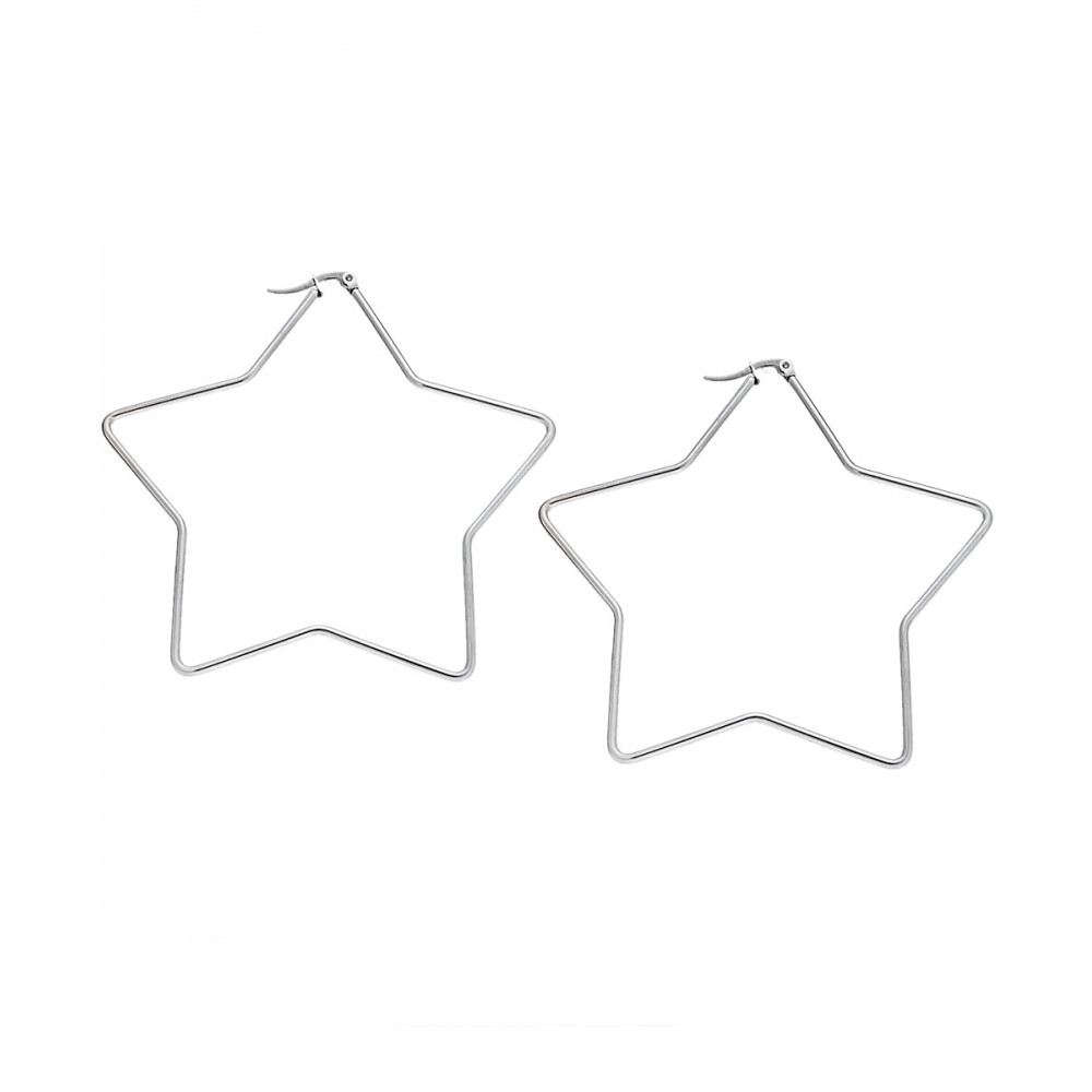 Σκουλαρίκια Senza Steel 8 cm - SSD4084SR