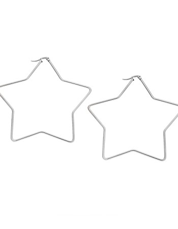 Σκουλαρίκια Senza Steel 8 cm - SSD4084SR