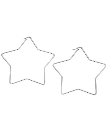 Σκουλαρίκια Senza Steel 8 cm - SSD4084SR