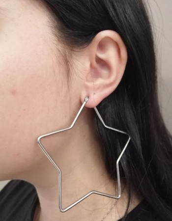 Σκουλαρίκια Senza Steel 8 cm - SSD4084SR