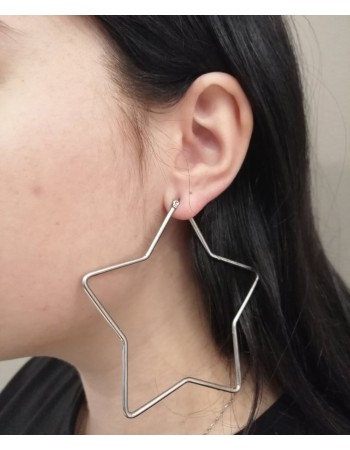 Σκουλαρίκια Senza Steel 8 cm - SSD4084SR