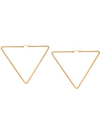 Σκουλαρίκια Senza Steel 7 cm Gold Plated - SSD4088GD