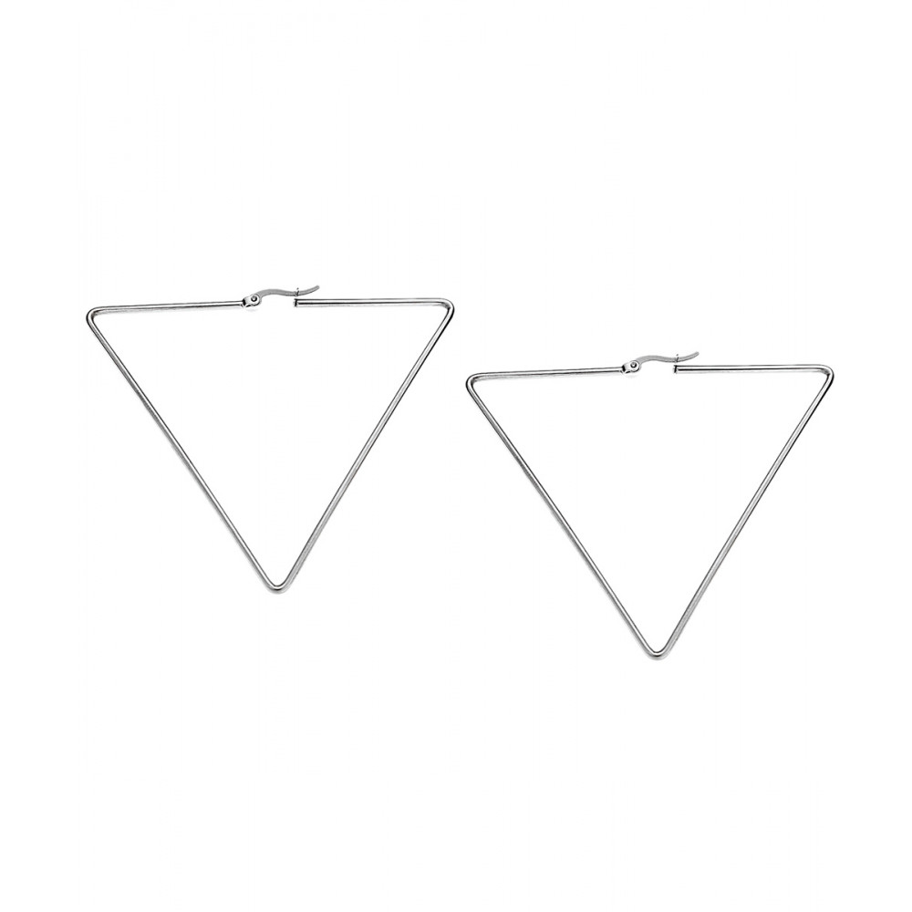 Σκουλαρίκια Senza Steel 7 cm - SSD4088SR