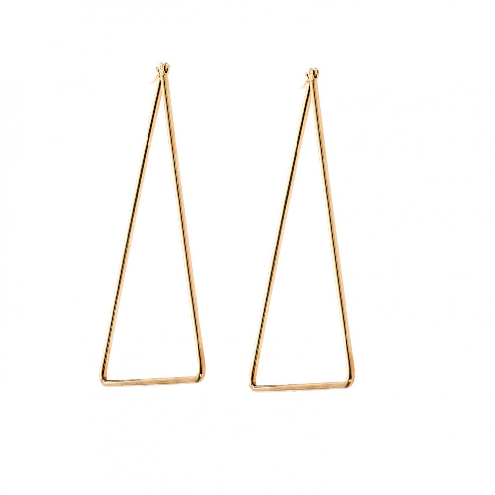 Σκουλαρίκια Senza Steel 8 cm Gold Plated - SSD4089GD