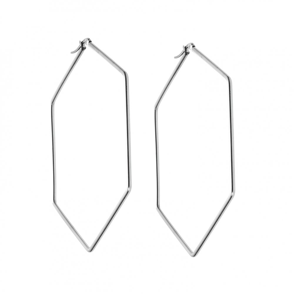 Σκουλαρίκια Senza Steel 8 cm - SSD4093SR