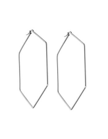 Σκουλαρίκια Senza Steel 8 cm - SSD4093SR