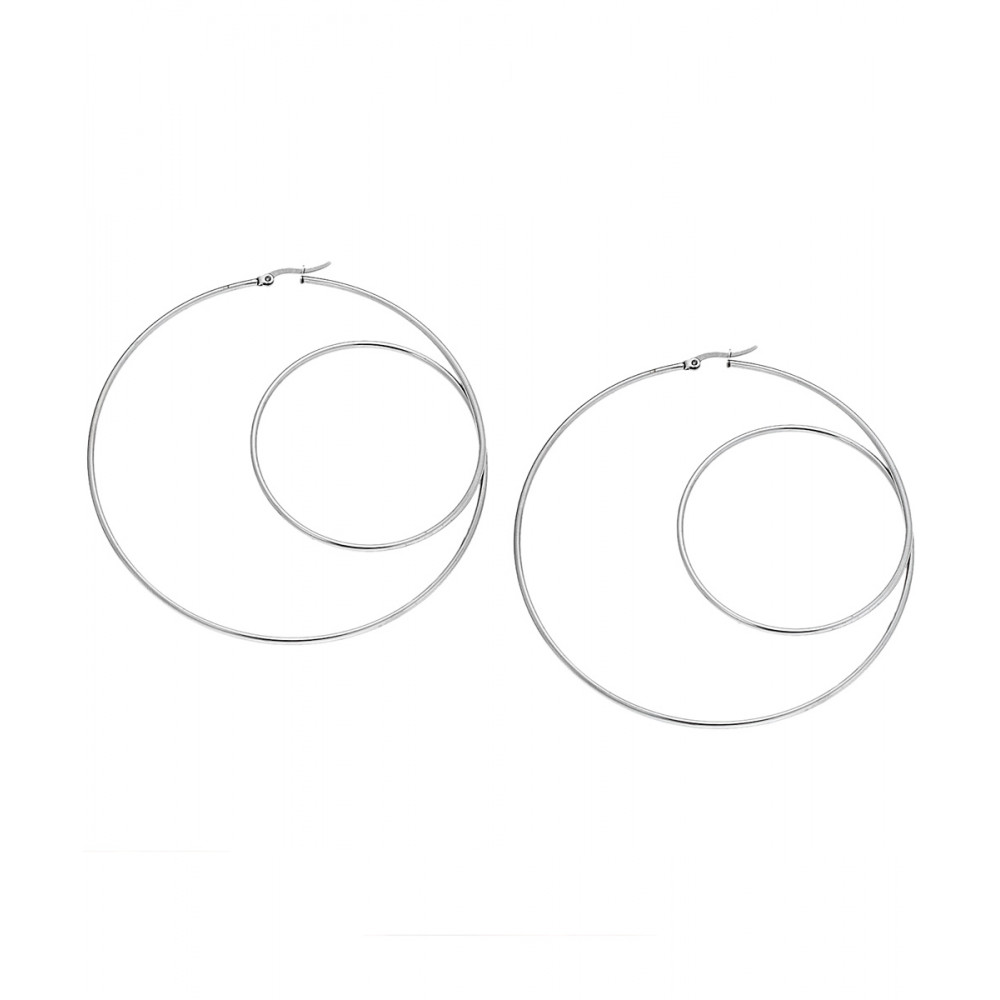 Σκουλαρίκια Senza Steel 8,5 cm - SSD4106SR