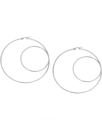 Σκουλαρίκια Senza Steel 8,5 cm - SSD4106SR