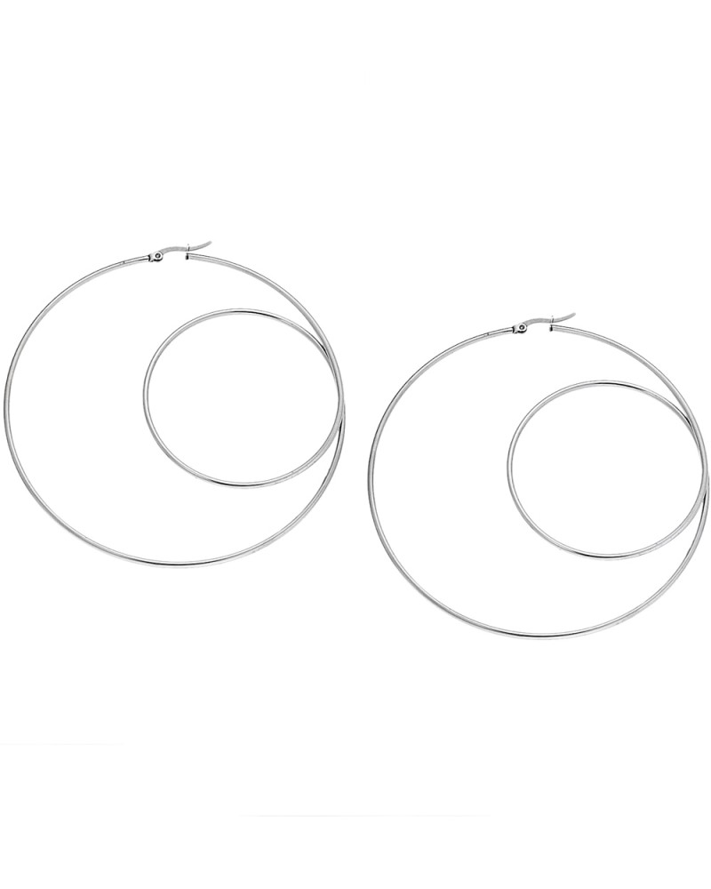 Σκουλαρίκια Senza Steel 8,5 cm - SSD4106SR