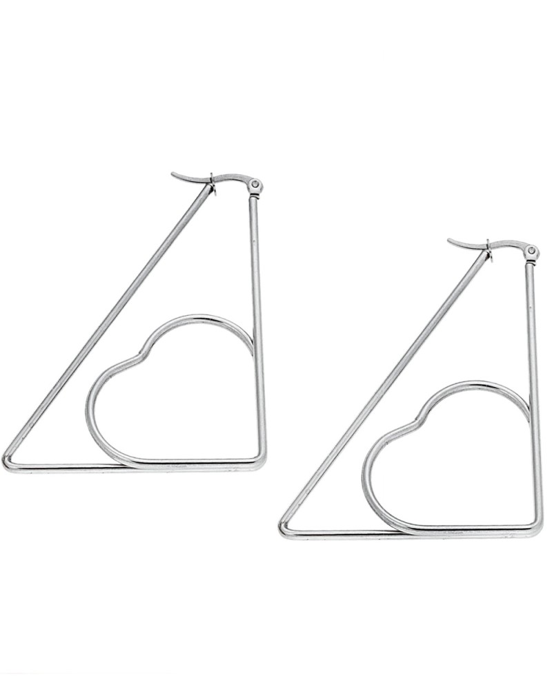 Σκουλαρίκια Senza Steel 5,5 X4 cm - SSD4107SR