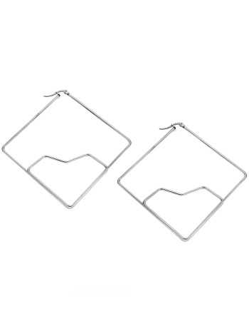 Σκουλαρίκια Senza Steel 6 cm - SSD4112SR