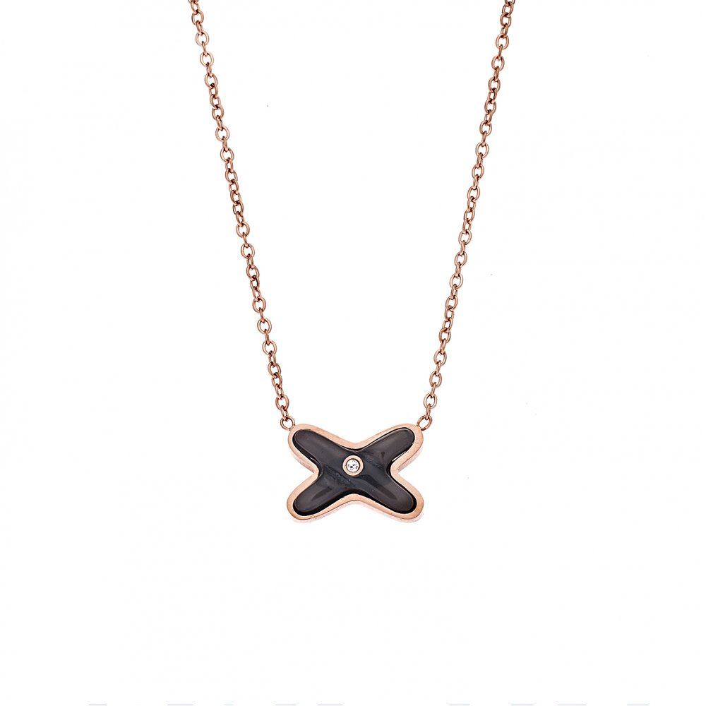 Κολιέ Γυναικείο SΕΝΖΑ Steel Rose Gold Plated - SSD4135RB