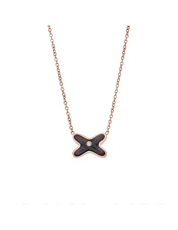 Κολιέ Γυναικείο SΕΝΖΑ Steel Rose Gold Plated - SSD4135RB