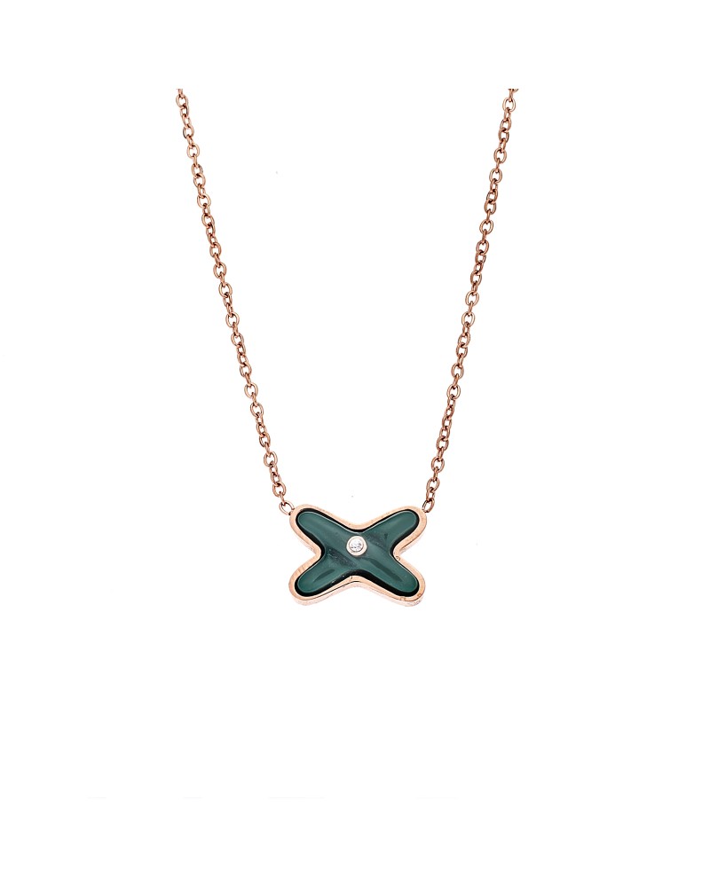 Κολιέ Γυναικείο SΕΝΖΑ Steel Rose Gold Plated - SSD4135RG