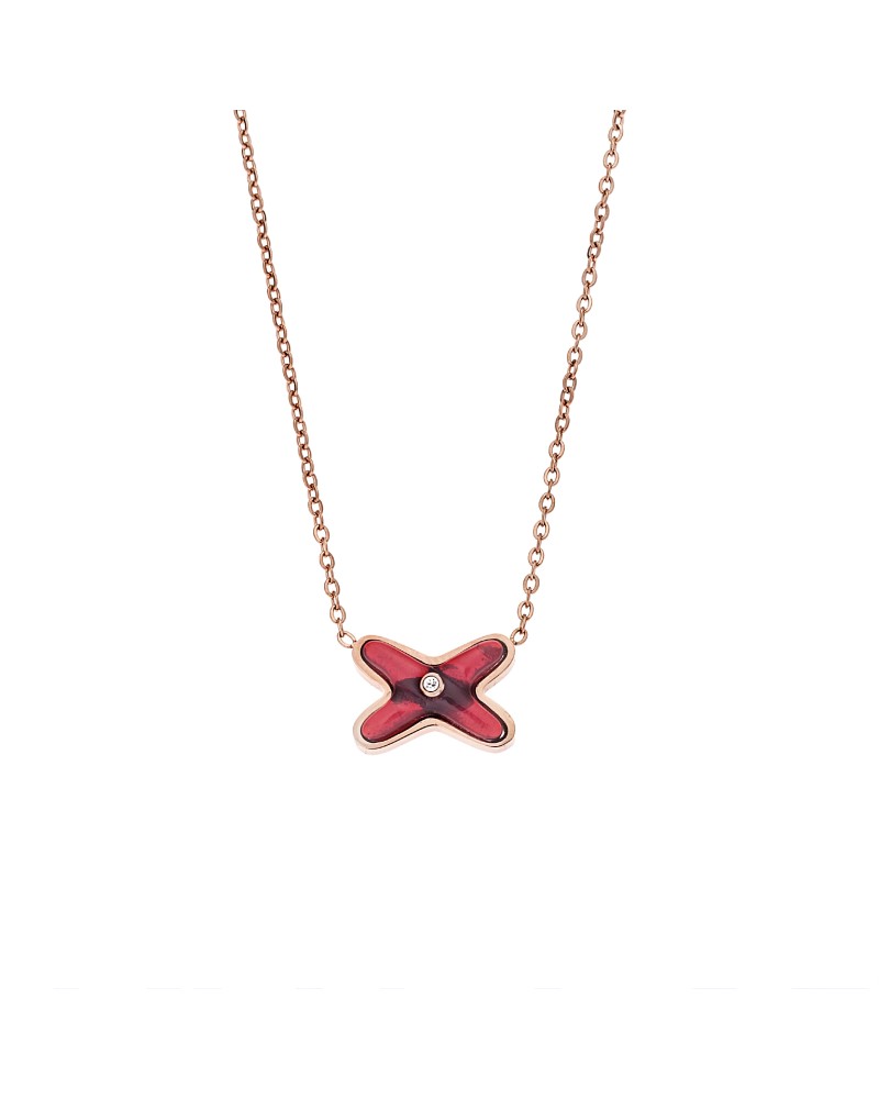 Κολιέ Γυναικείο SΕΝΖΑ Steel Rose Gold Plated - SSD4135RR