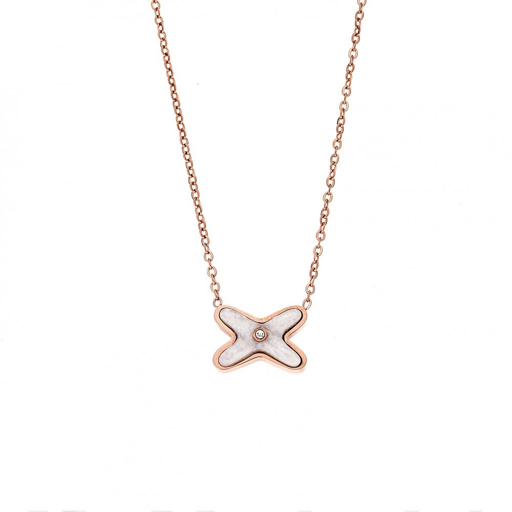 Κολιέ Γυναικείο SΕΝΖΑ Steel Rose Gold Plated - SSD4135RW