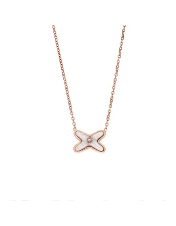 Κολιέ Γυναικείο SΕΝΖΑ Steel Rose Gold Plated - SSD4135RW