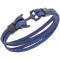 Βραχιόλι Senza Men's Steel Blue Leather Strap - SSD4225BLBK