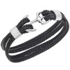 Βραχιόλι Senza Men's Steel Leather Strap - SSD4225