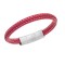 Βραχιόλι Senza Men's Steel Red Leather Strap - SSD4258SRD