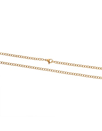 Αλυσίδα Λαιμού SΕΝΖΑ Gold Stainless Steel-45cm - SSD4364GD-45cm
