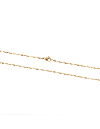 Αλυσίδα Λαιμού SΕΝΖΑ Gold Stainless Steel-55cm - SSD4365GD-55cm
