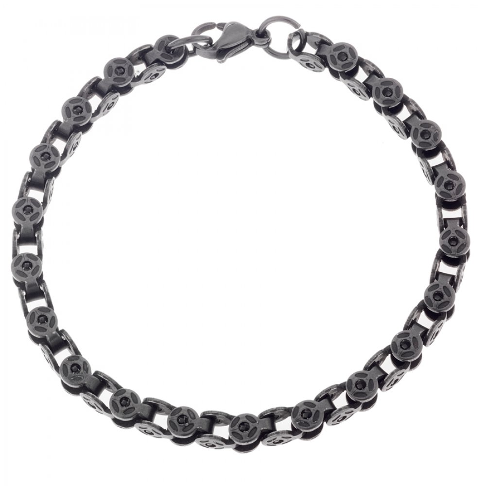 Βραχιόλι Senza Men's Black Stainless Steel - SSD4428