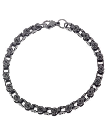 Βραχιόλι Senza Men's Black Stainless Steel - SSD4428