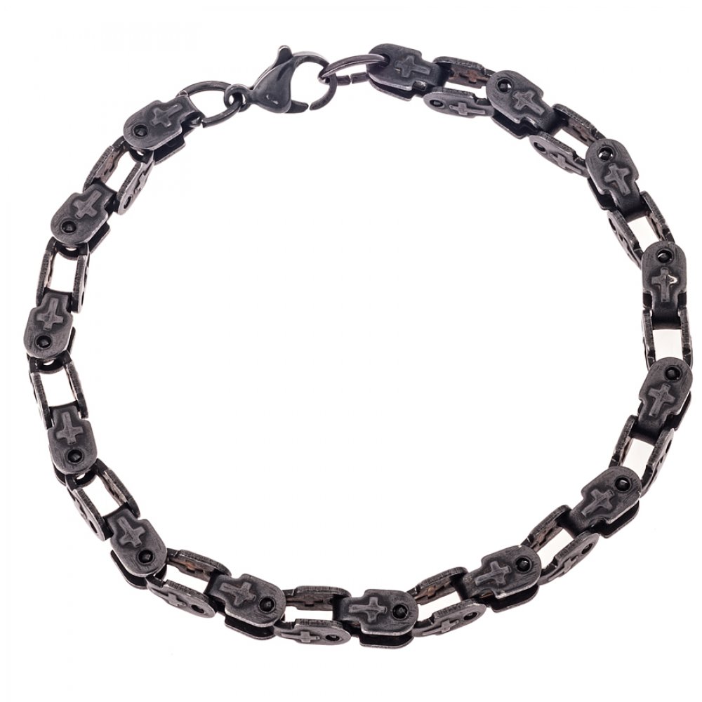 Βραχιόλι Senza Men's Black Stainless Steel - SSD4430