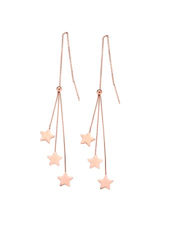 Σκουλαρίκια SENZA Steel Rose Gold Plated - SSD4449RG