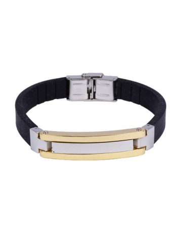 Βραχιόλι Ανδρικό Senza Black Rubber Strap - SSD44698