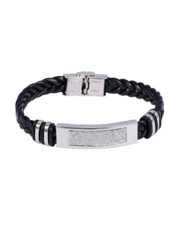 Βραχιόλι Ανδρικό Senza Black Rubber Strap - SSD44706