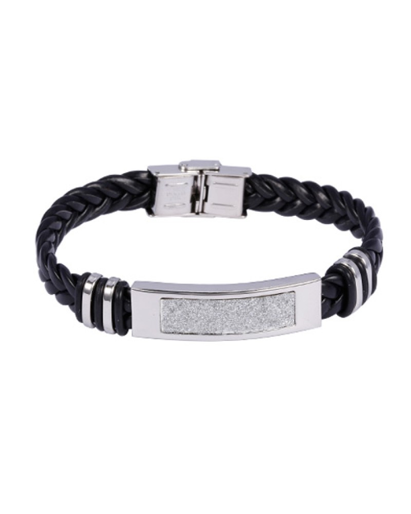 Βραχιόλι Ανδρικό Senza Black Rubber Strap - SSD44706